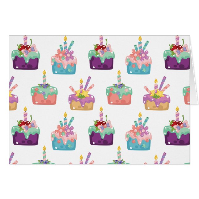 Cartão Bolos de Celebração (Frente Horizontal)