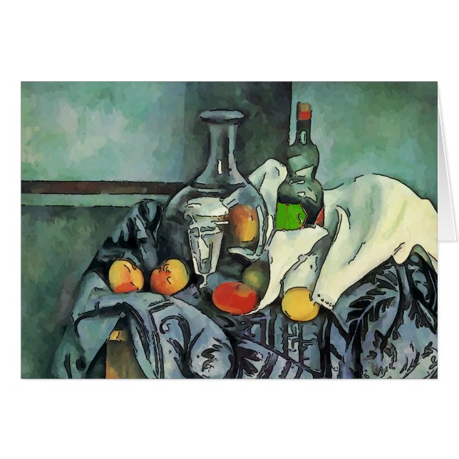 Cartão Bolsa de Fruta e Vinho "Vida Estática" (Frente Horizontal)