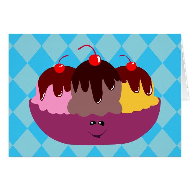 Cartão Bolsa de Sorvete (Frente Horizontal)