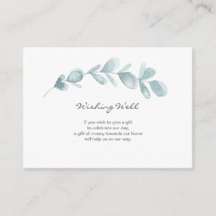 Cartão bom de desejo da aguarela do jardim do