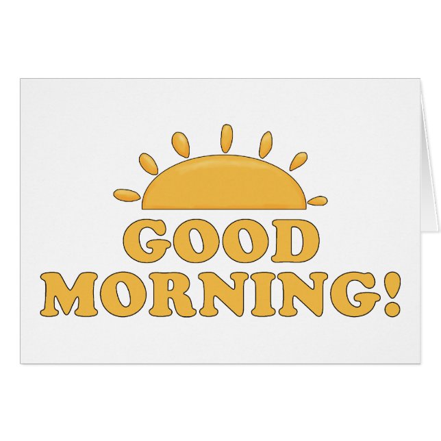 Cartão Bom dia Sol (Frente Horizontal)