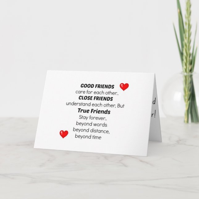 CARTÃO *BOM* *FECHADO* E *ANIVERSÁRIO DO MELHOR AMIGO* (Frente)