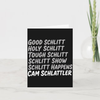 Cartão Bom Schlitt Santo Schlitt Cam Schlittler Sarcástic