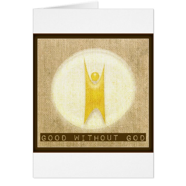 Cartão Bom sem Deus (Frente)