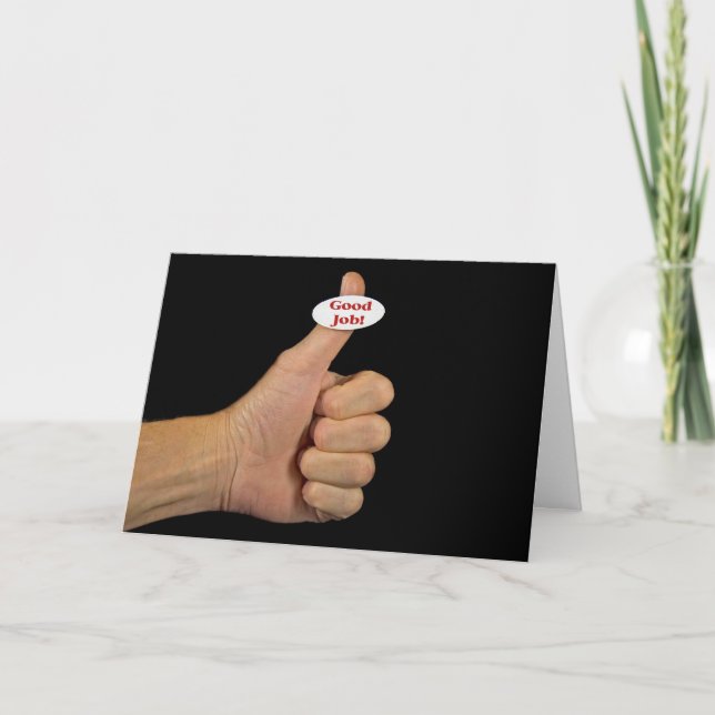 Cartão Bom Trabalho! (Frente)