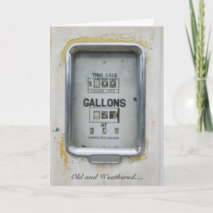 Cartão Bomba de Combustível Vintage/Discagem do Bowser -