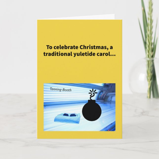 Cartão Bomba de O tanino - Natal (Frente)