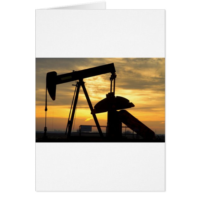 Cartão Bomba de petróleo (Frente)