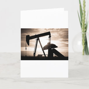 Cartão Bomba de poço de petróleo
