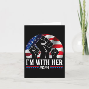 Cartão Bomba que estou com Kamala Harris 2024 para presid