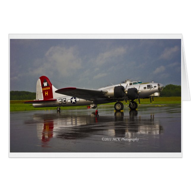 Cartão Bombardeiro B17 (Frente Horizontal)