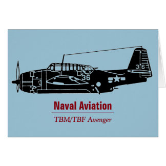 Cartão Bombardeiro do torpedo do vingador de TBM/TBF