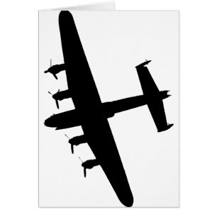 Cartão Bombardeiro RAF de Lancaster