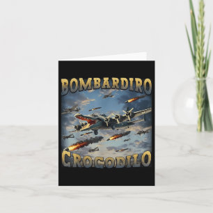 Cartão Bombardino Crocodilo