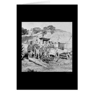 Cartão Bombeiro e viatura de incêndio em Richmond, VA