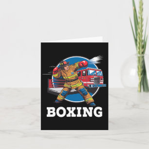 Cartão Bombeiro Jogando Boxão Bombeiro Esporte