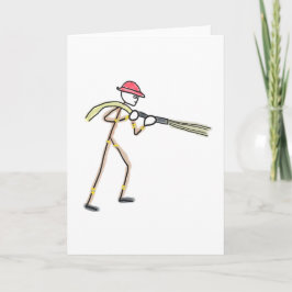 Cartão Bombeiro Stickman