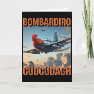 Cartão Bomrdiro Cudcudach Italiano Plano de Rotatividade