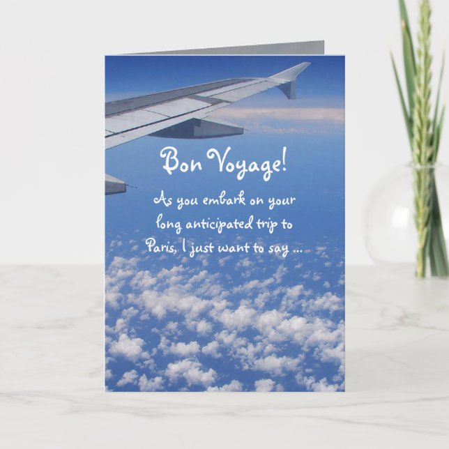 Cartão Bon Voyage! (Frente)
