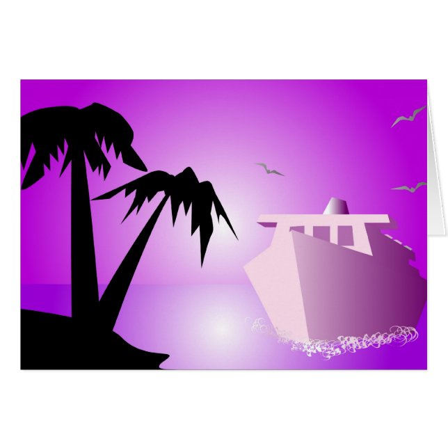 Cartão Bon voyage (Frente Horizontal)