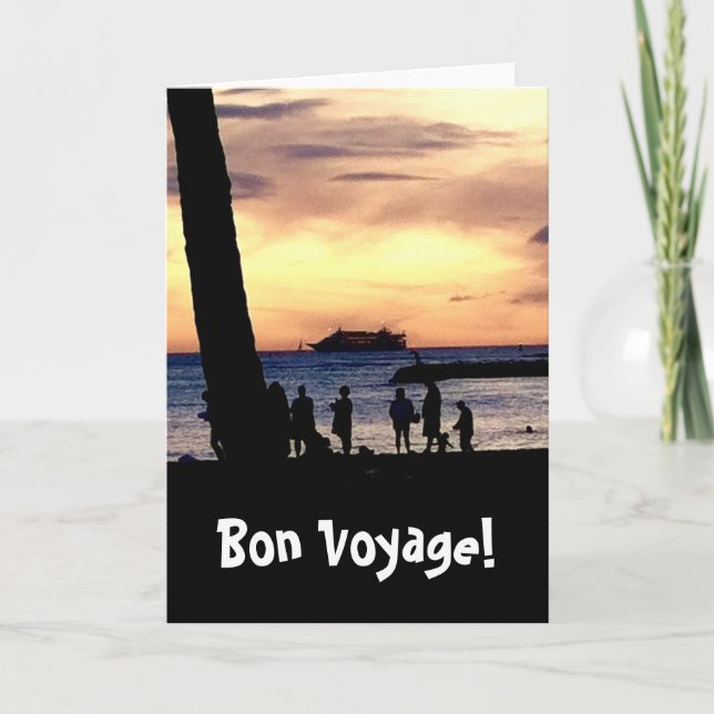 Cartão Bon Voyage! (Frente)