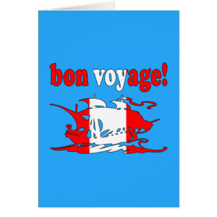 Cartão Bon Voyage - Boa Viagem no Canadá - Férias
