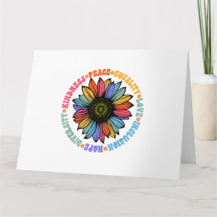 Cartão Bondade Paz Igualdade Amor Esperança Diversidade H