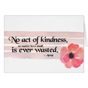 Cartão Bondade rosa