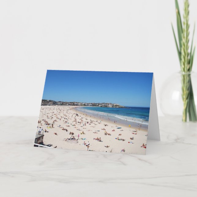 Cartão Bondi Beach, Sydney, Austrália (Frente)