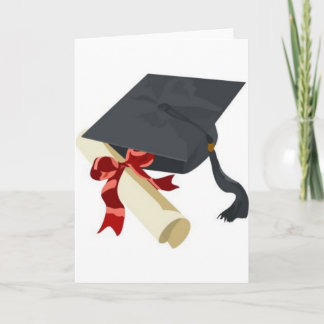 Cartão Boné de formatura & diploma