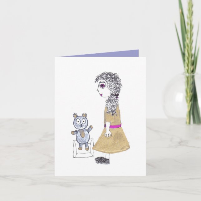 Cartão boneca assustadora (Frente)