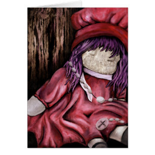 Cartão boneca bebê.