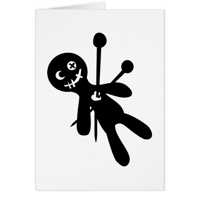 Cartão Boneca do Voodoo (Frente)