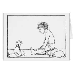 Cartão Boneca principal dos peixes