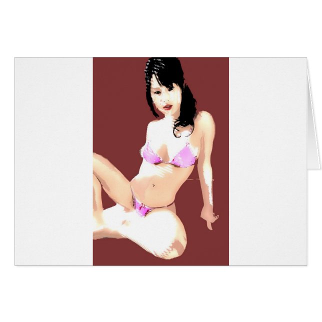 Cartão Boneca viva 5 (Frente Horizontal)