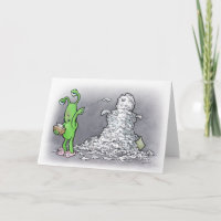 boneco de neve do dia doente