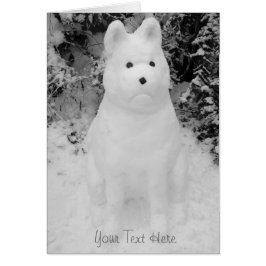 Cartão boneco de neve para natal