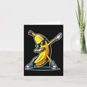 Cartão Bonita Banana Dabbing Shirt Engraçado Impressão