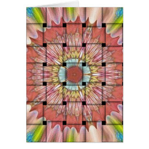 Cartão Bonita e Adorável Design de tecido colorida africa