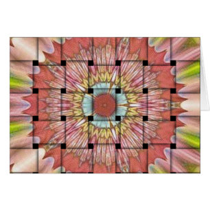 Cartão Bonita e Adorável Design de tecido colorida africa