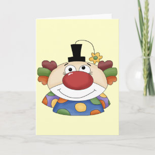 Cartão Bonita face palhaçada