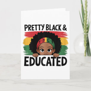 Cartão Bonita Negra E Educada Eu Sou A Forte Africana