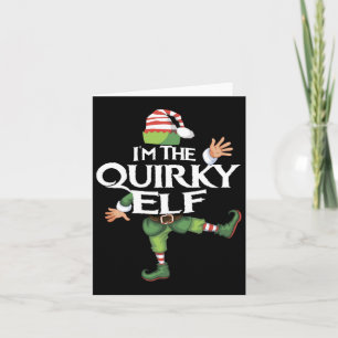 Cartão Bonita, sou a família Quirky Elf a coincidir com o