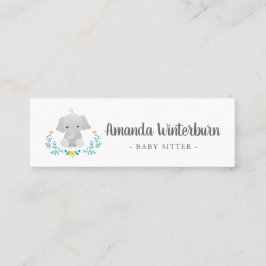Cartão bonitinho de negócios da Babysitter