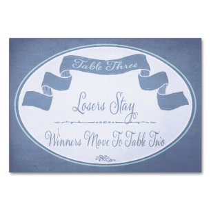 Cartão bonito #3 da mesa de Bunco da fita