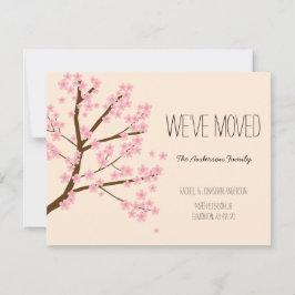 Cartão Bonito Cherry Blossoms Sakura Árvore que mudamos