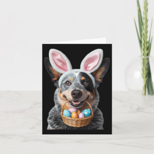 Cartão Bonito Coelhinho Ouvido Australiano Bovinos Cães O