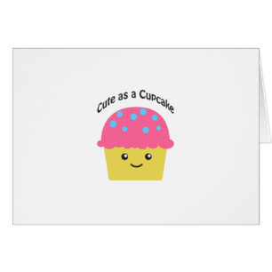 Cartão Bonito como Cupcake