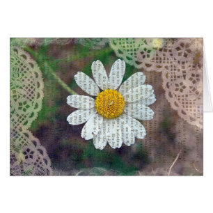 Cartão Bonito como margarida