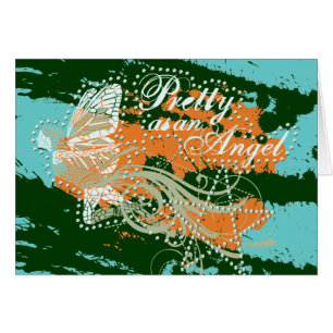 Cartão Bonito como o camiseta e os presentes de um anjo